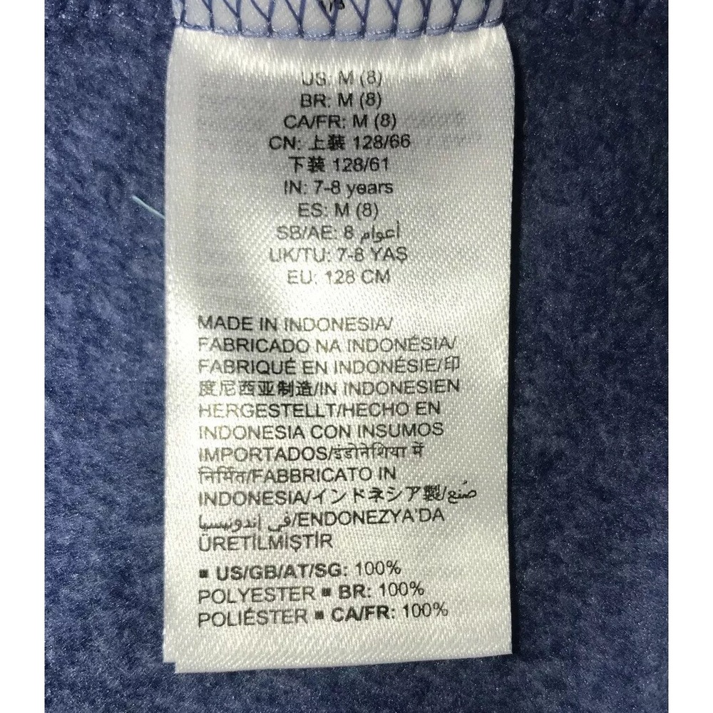 New Amazon Essentials Boys Full-Zip Fleece Jacket Youth Size Medium 8 Blue - Picture 5 of 6